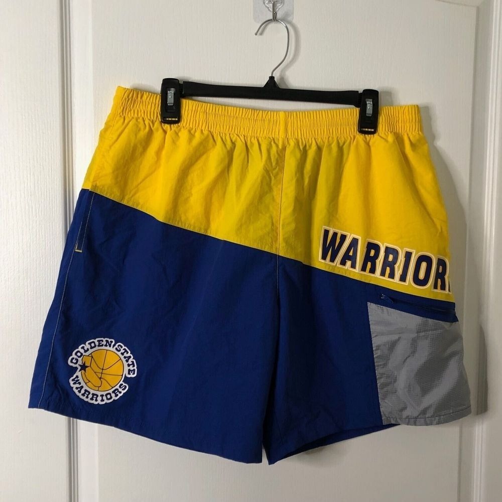 Mitchell & Ness Golden State‎ Warriors NBA Hardwood Classics Nylon Shorts XL New